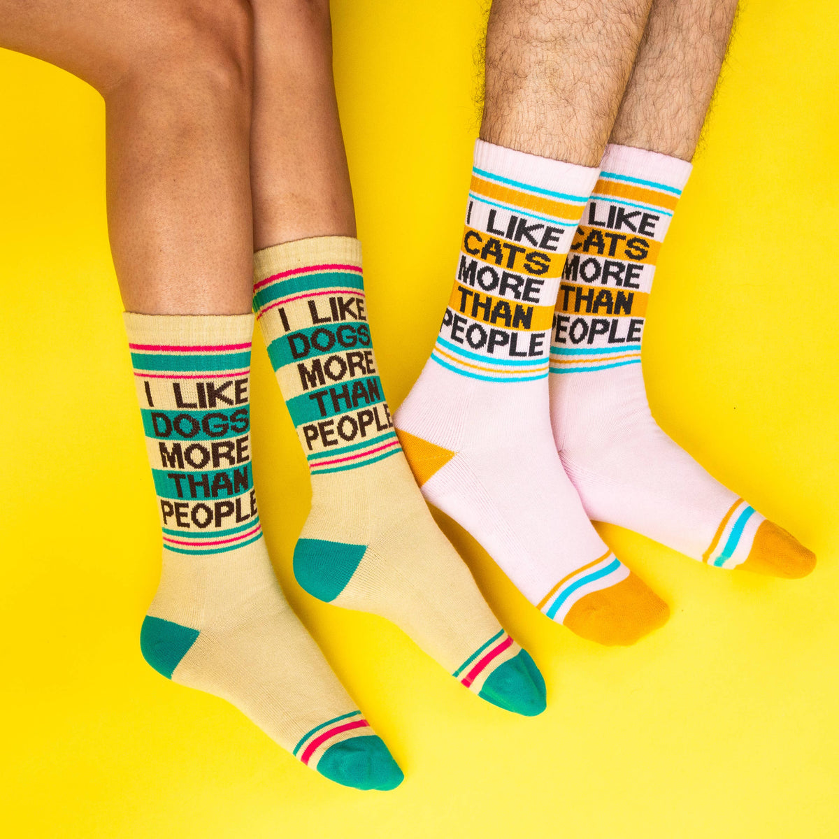 I Like Dogs More Than People Gym Crew Socks
