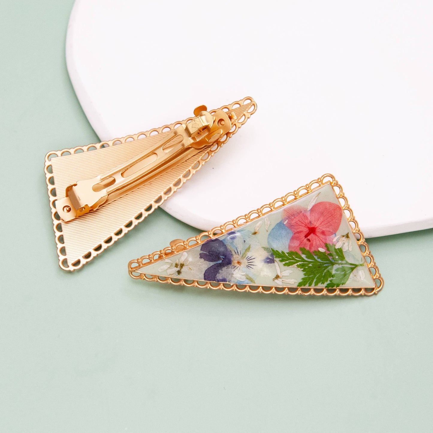 Real Pressed Flower Barrette