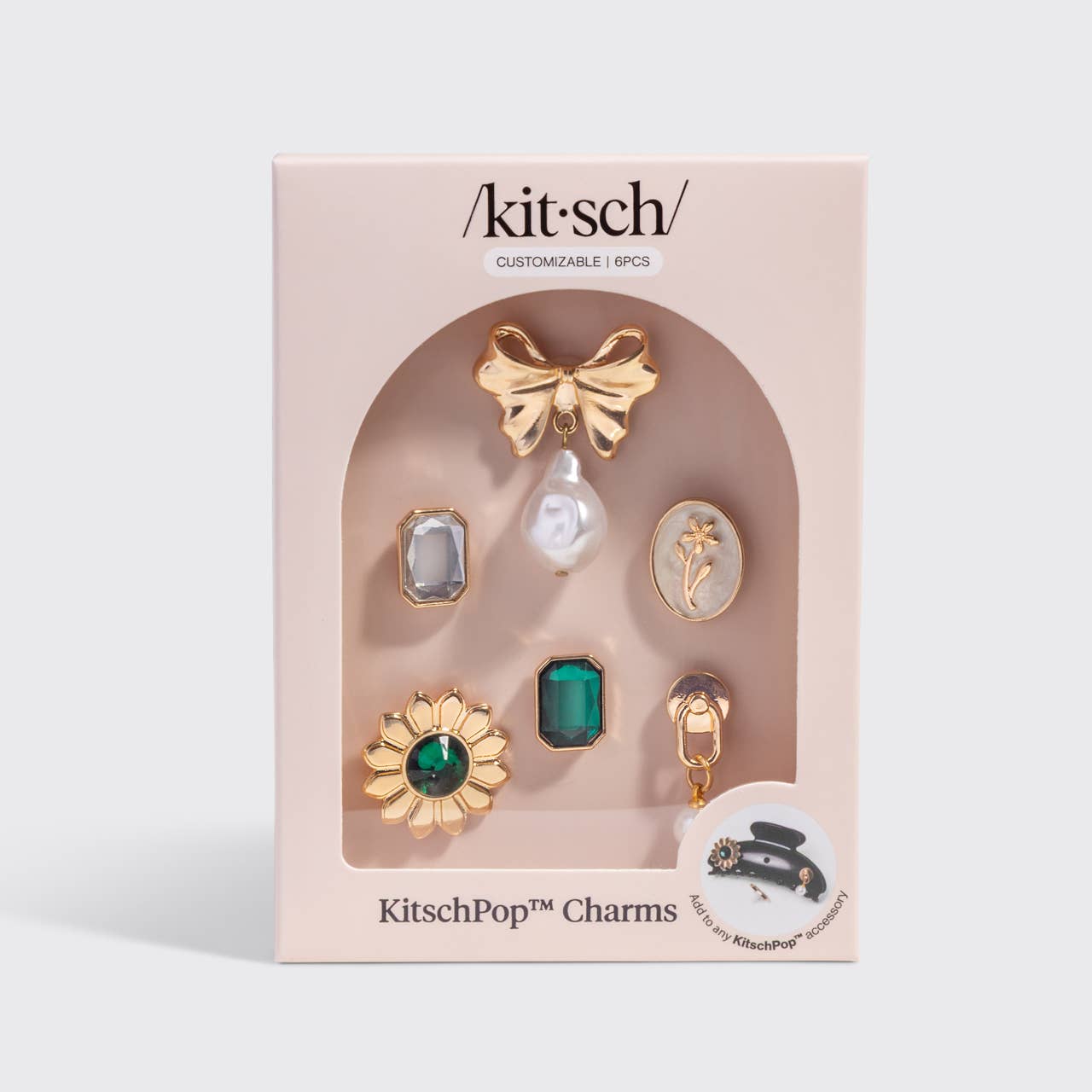 KitschPop Charms 6pc Set - Vintage Emerald