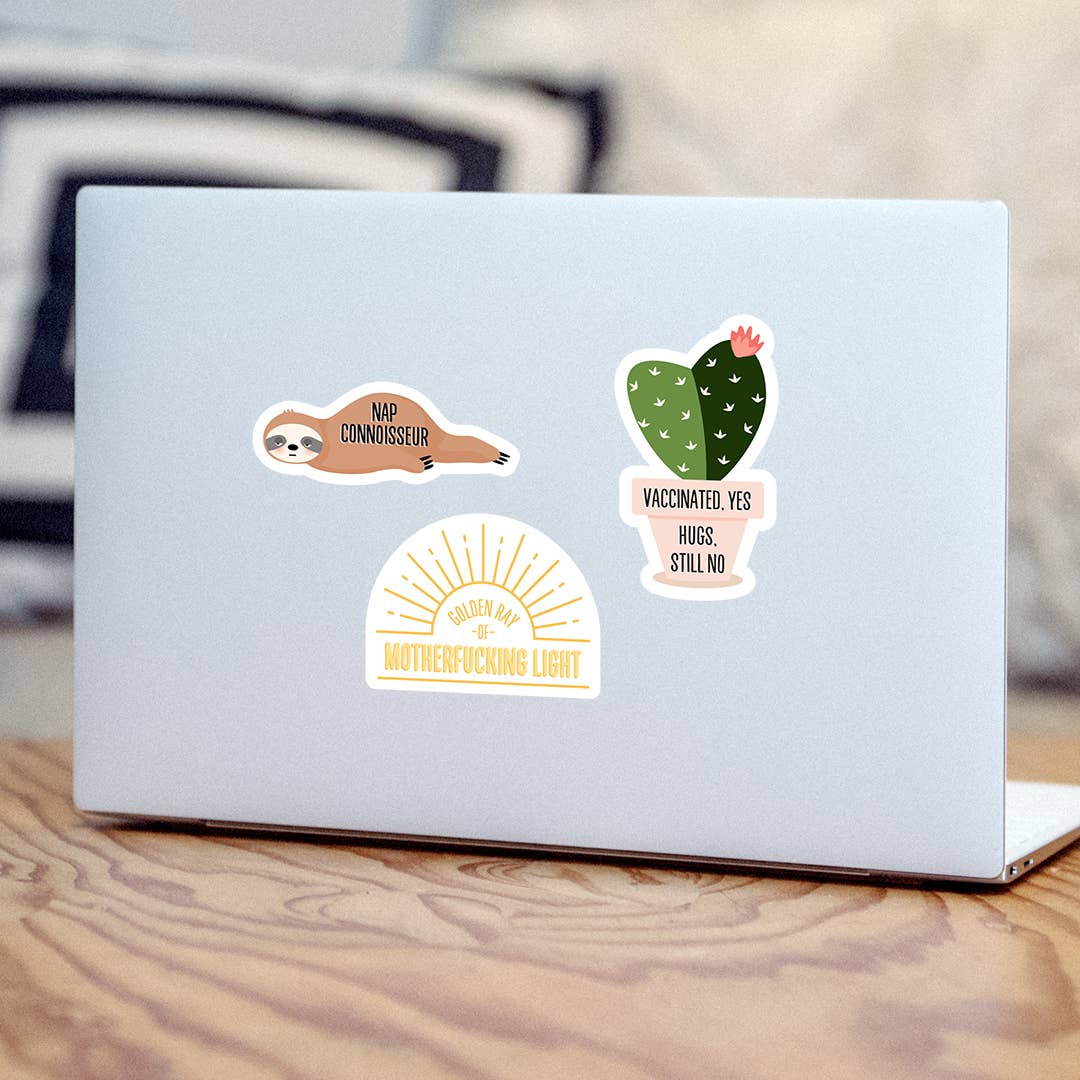 Golden ray of MF light vinyl sticker