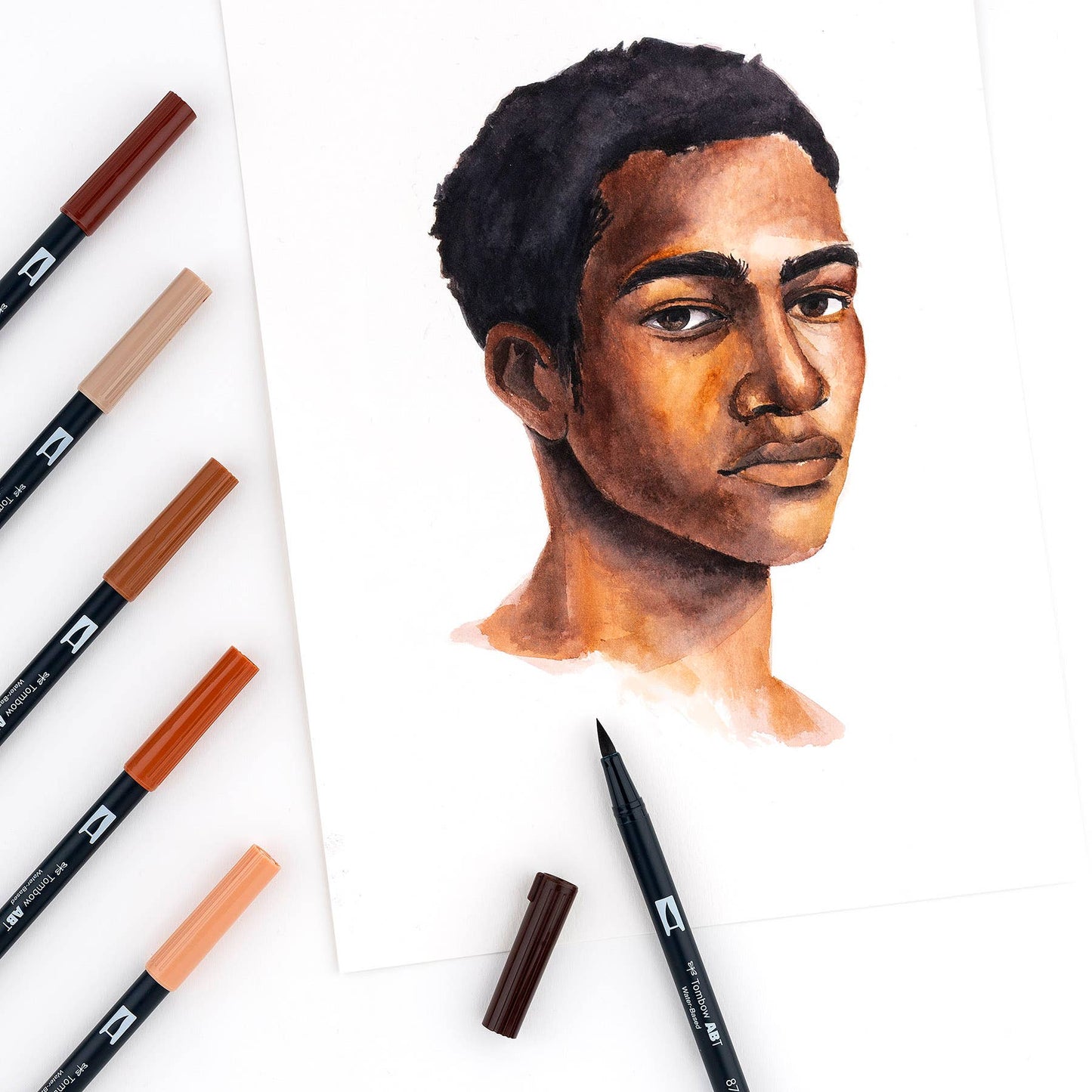 Dual Brush Pen Art Markers: Portrait - 10 Pack