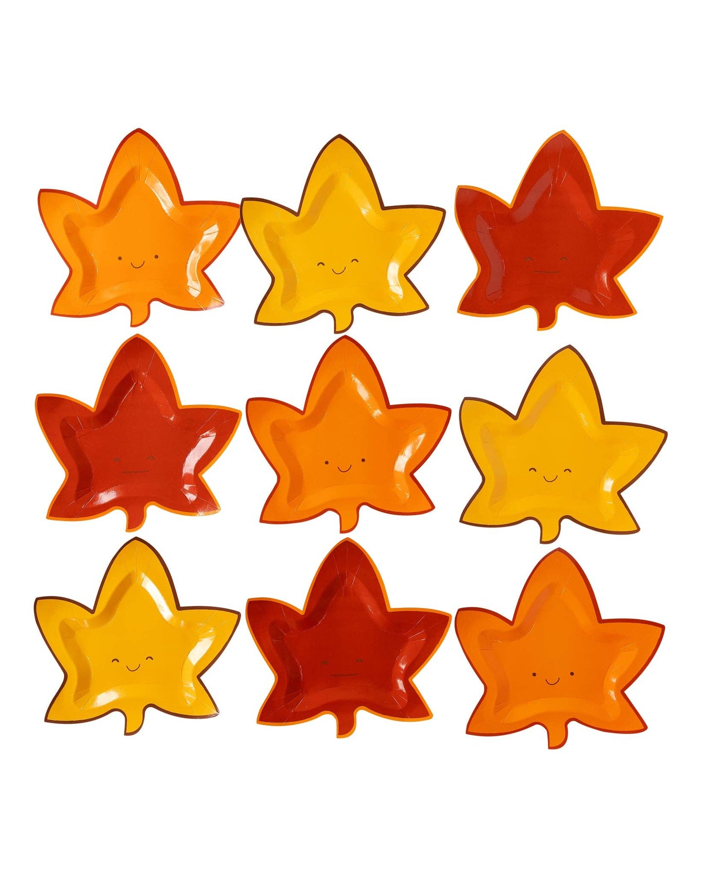 THP935 - Harvest Cute Leaf Shaped Plate Set