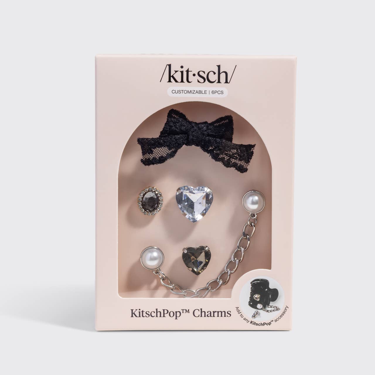 KitschPop Charms 6pc Set - Vintage Black