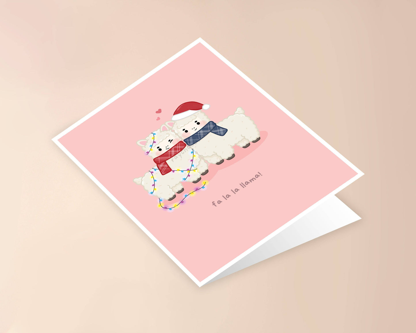 Fa-La-La-Llama Christmas Card