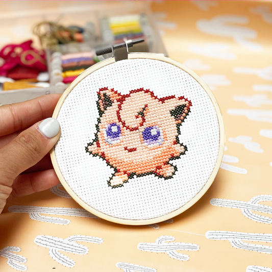 Jigglypuff - DIY Cross Stitch Kit