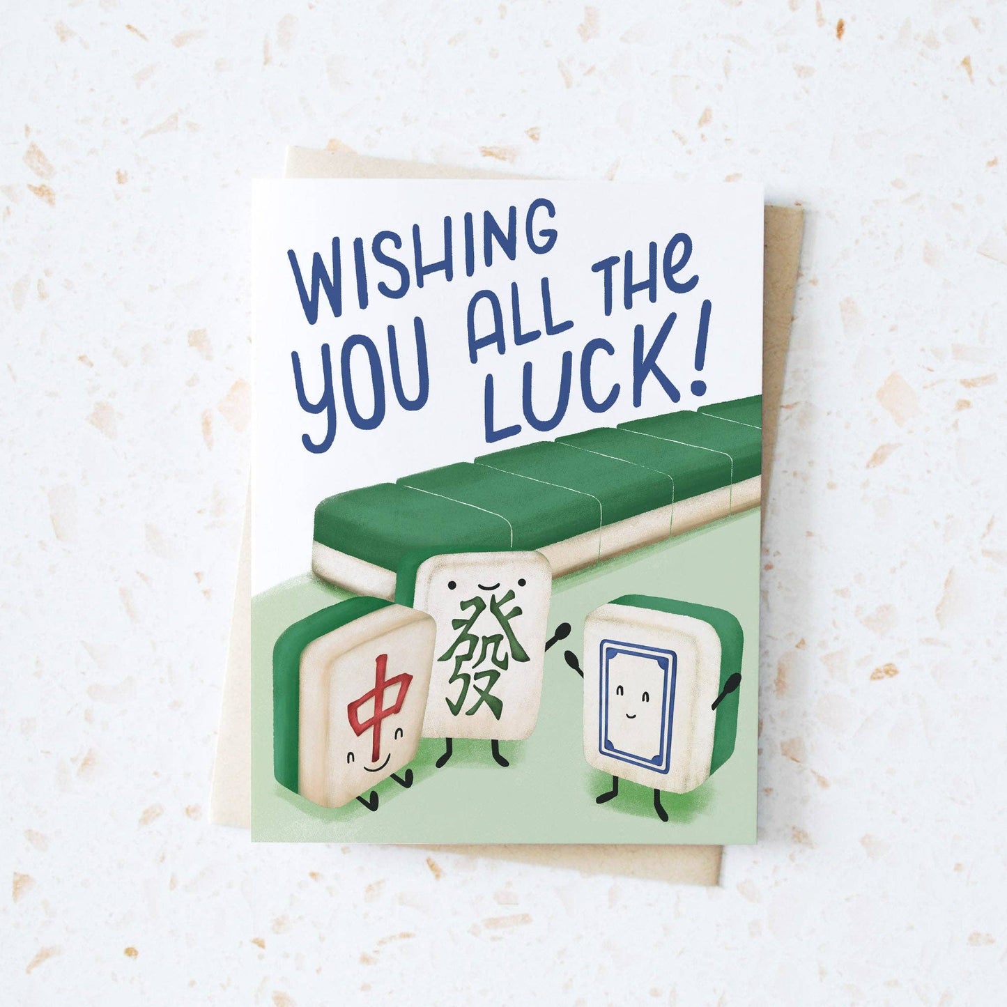 Wishing You All the Luck (Mahjong) Greeting Card