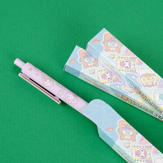 Sanrio Gold Clip & Soft Grip Blind Ball point pen Box