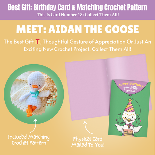 Birthday Card & Goose Crochet Pattern