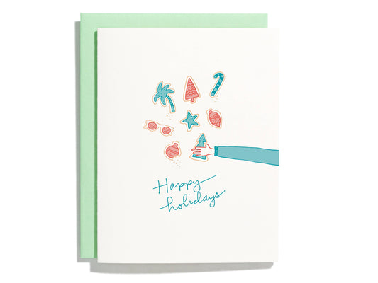 Holiday Cookies - Letterpress Greeting Card