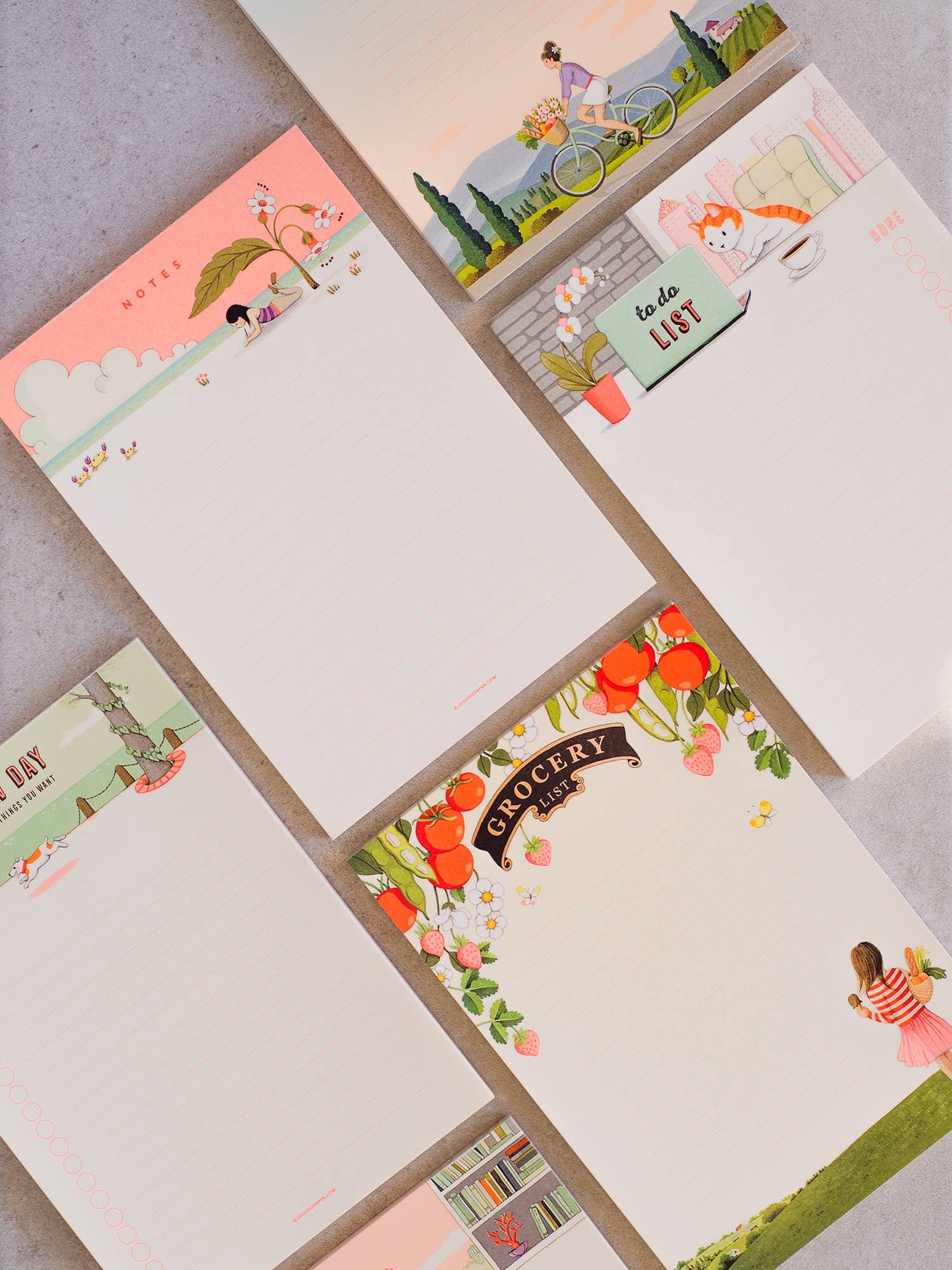 Grocery List Notepad - Bright Tomatoes - Market Pad