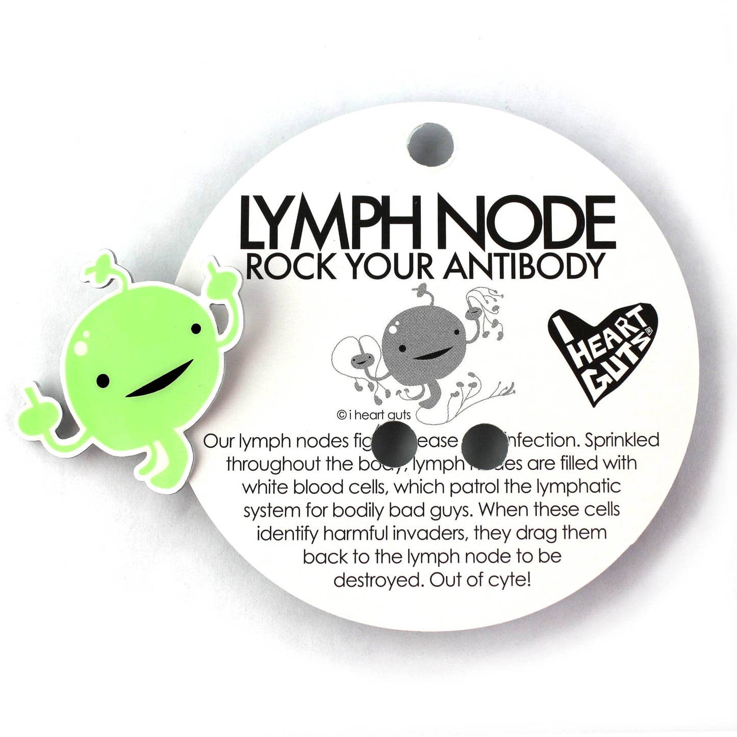 Lymph Node Lapel Pin - Love at First Cyte