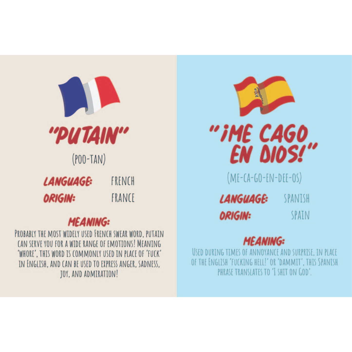 How To Swear in 96 Languages Humor Gift Books - Father's Day