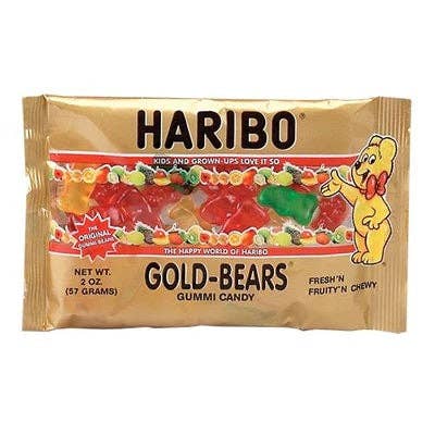 Haribo Gold Mini Packs Gummi Bears 0.5oz