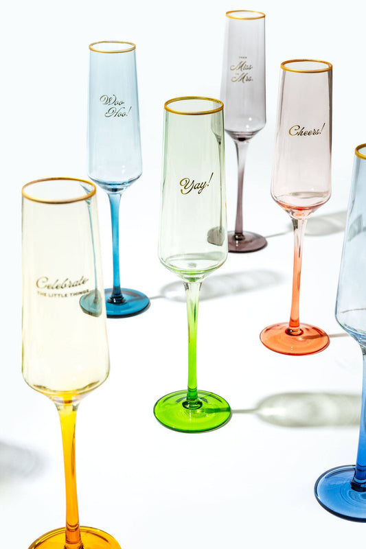 Woo Hoo! Champagne Flute