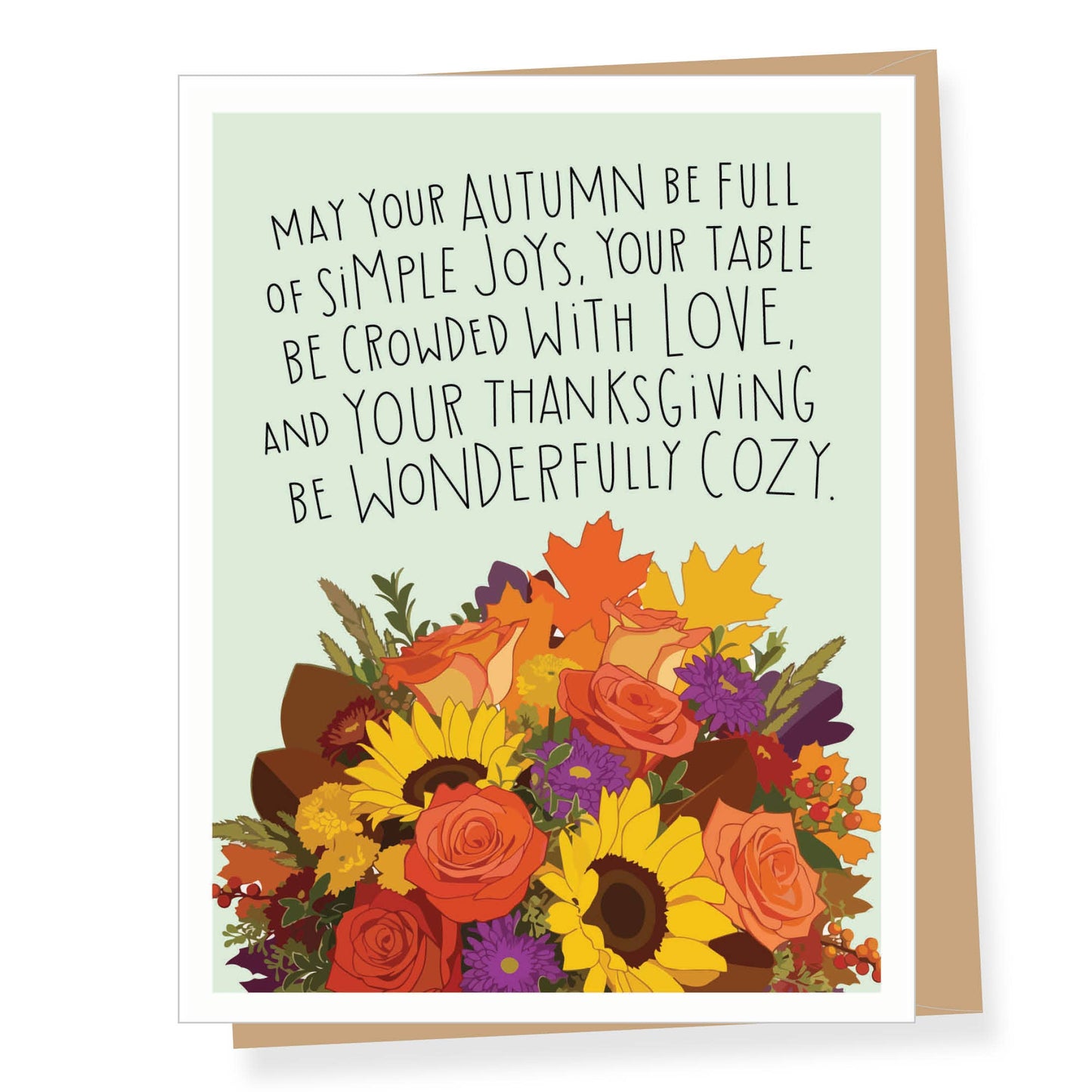Wonderfully Cozy Thanksgiving Card (single or boxed)