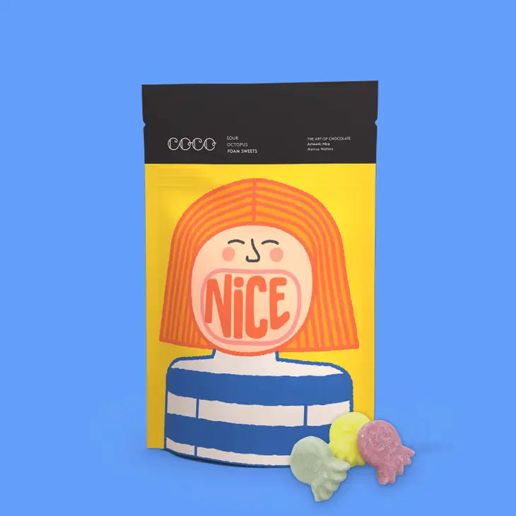 Sour Octopus Foam Sweets Vegan