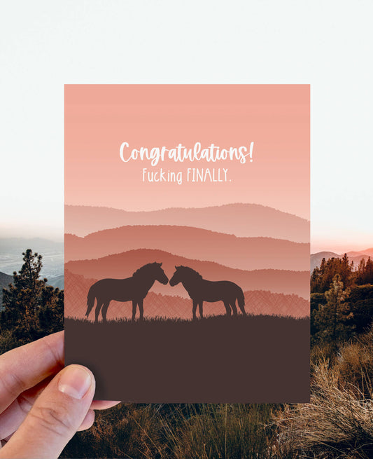 Finally Wedding Card