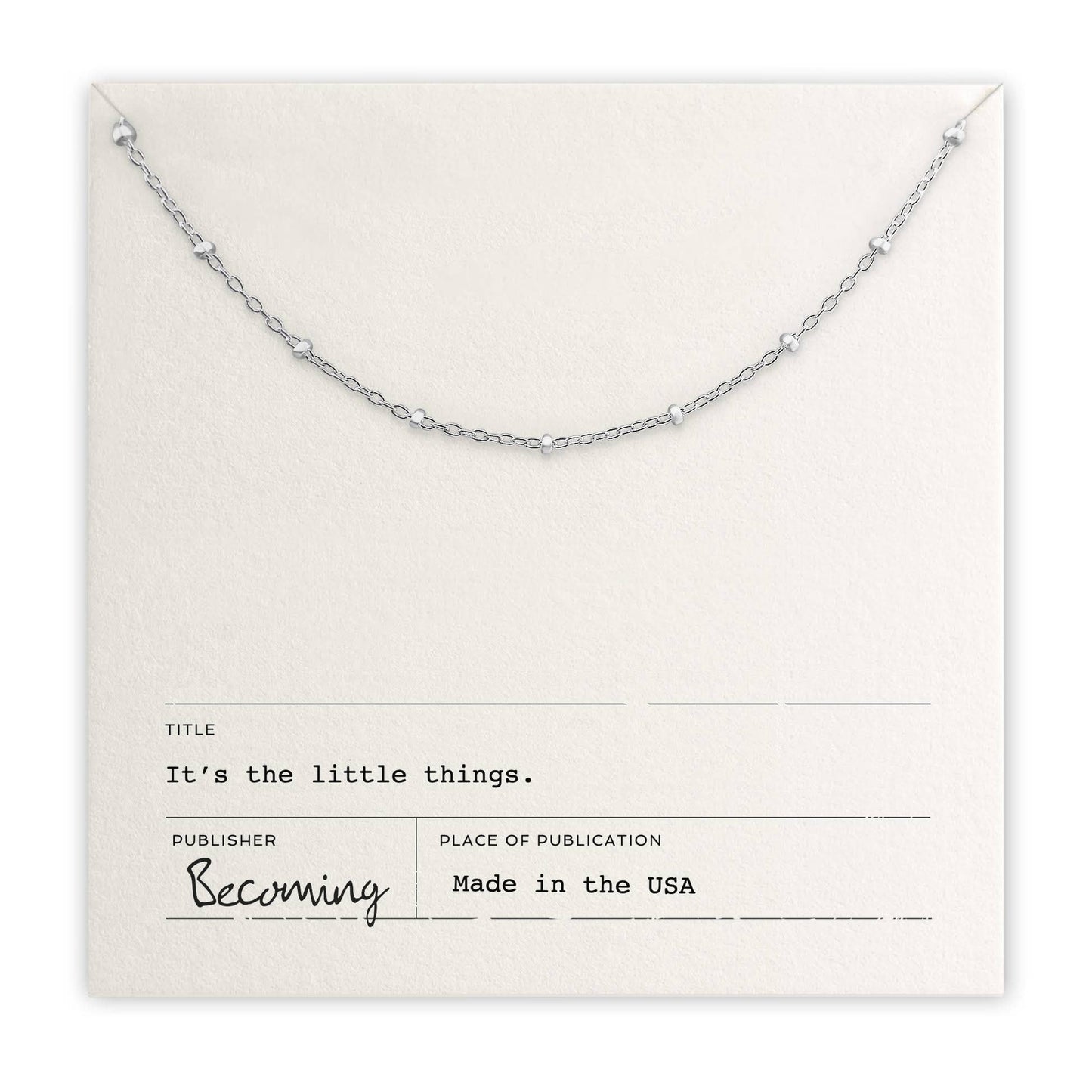 Little Things Necklace