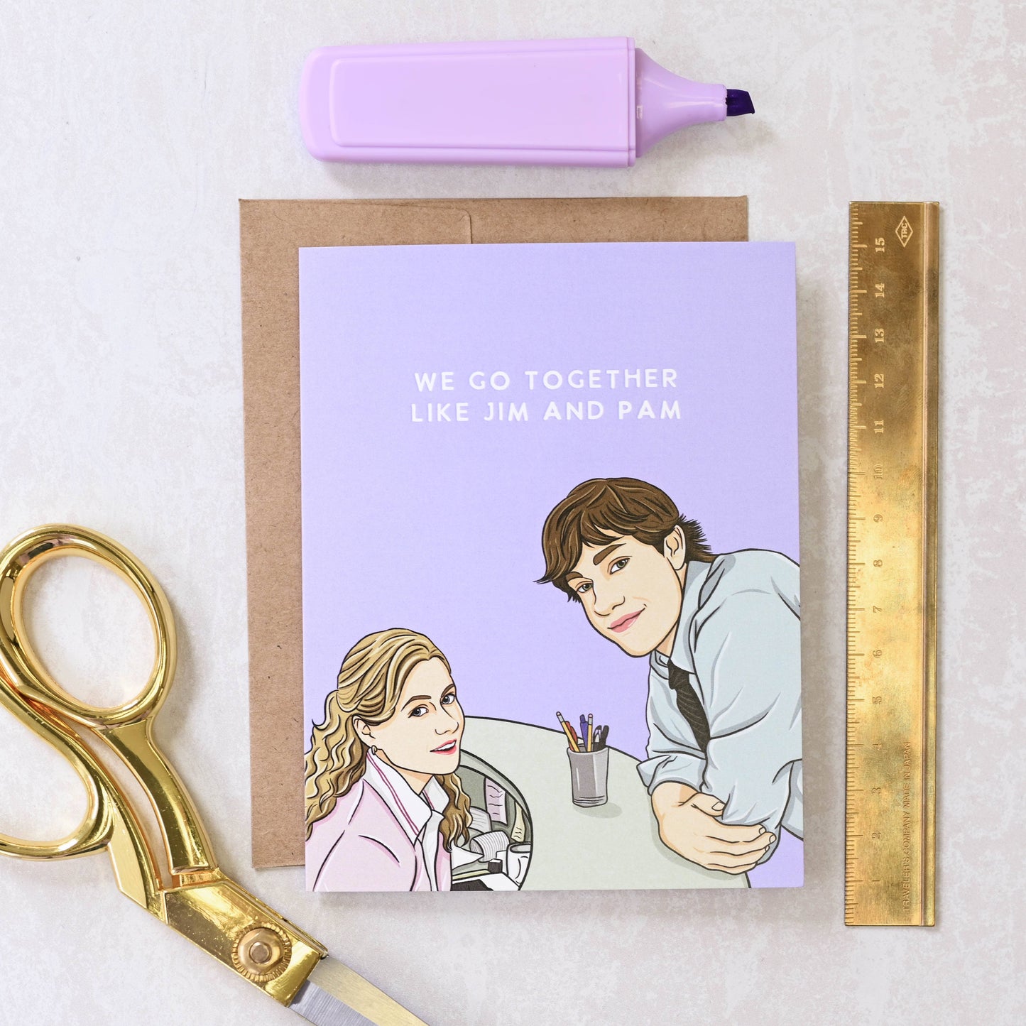 We Go Together Like Jim & Pam Pop Culture Card