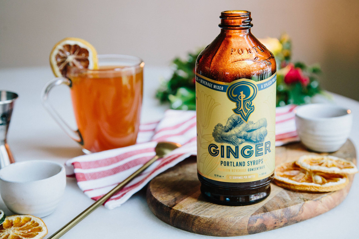 Ginger Syrup 12oz - cocktail / mocktail beverage mixer