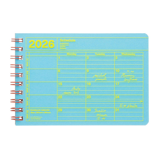 Notebook Calendar 2026,B7,XS