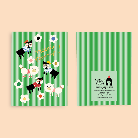 MERCI BIEN - Thank You Card