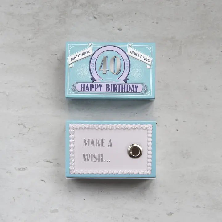 Happy 40Th Bday Pearl Matchbox