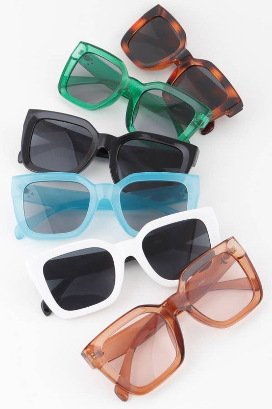 Minimal Cateye Square Sunglasses