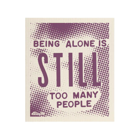 Being Alone Swedish Dishcloth