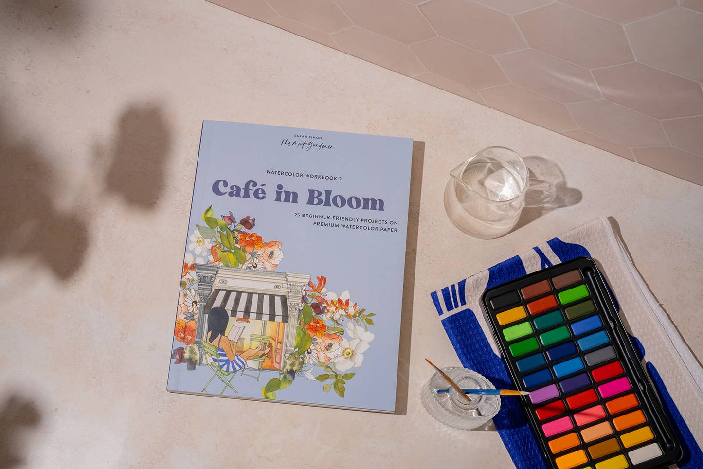 Watercolor Workbook 3: Cafe in Bloom (Spring)