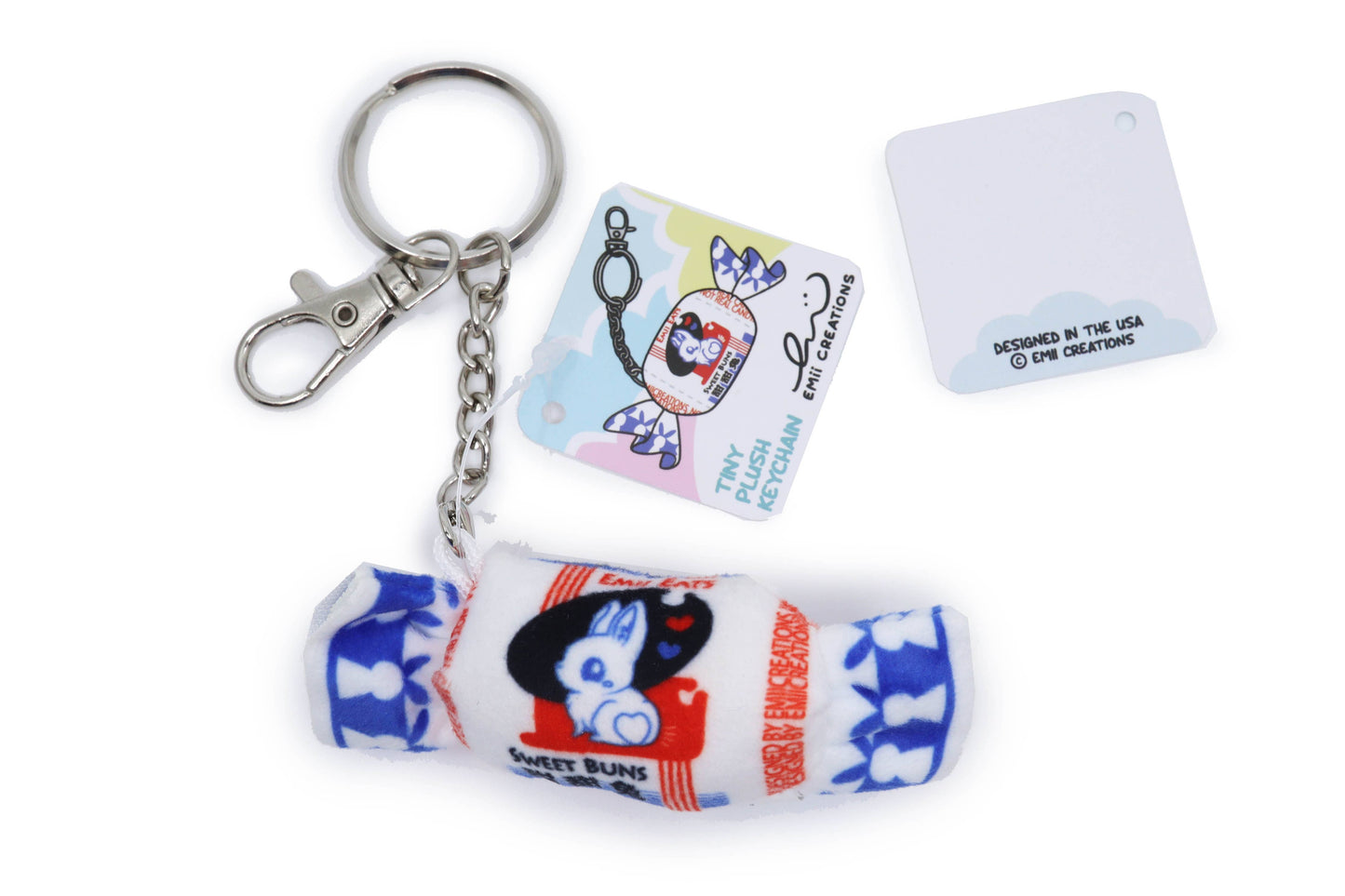 Tiny Sweet Bunny Candy Plush Key & Bag Charm