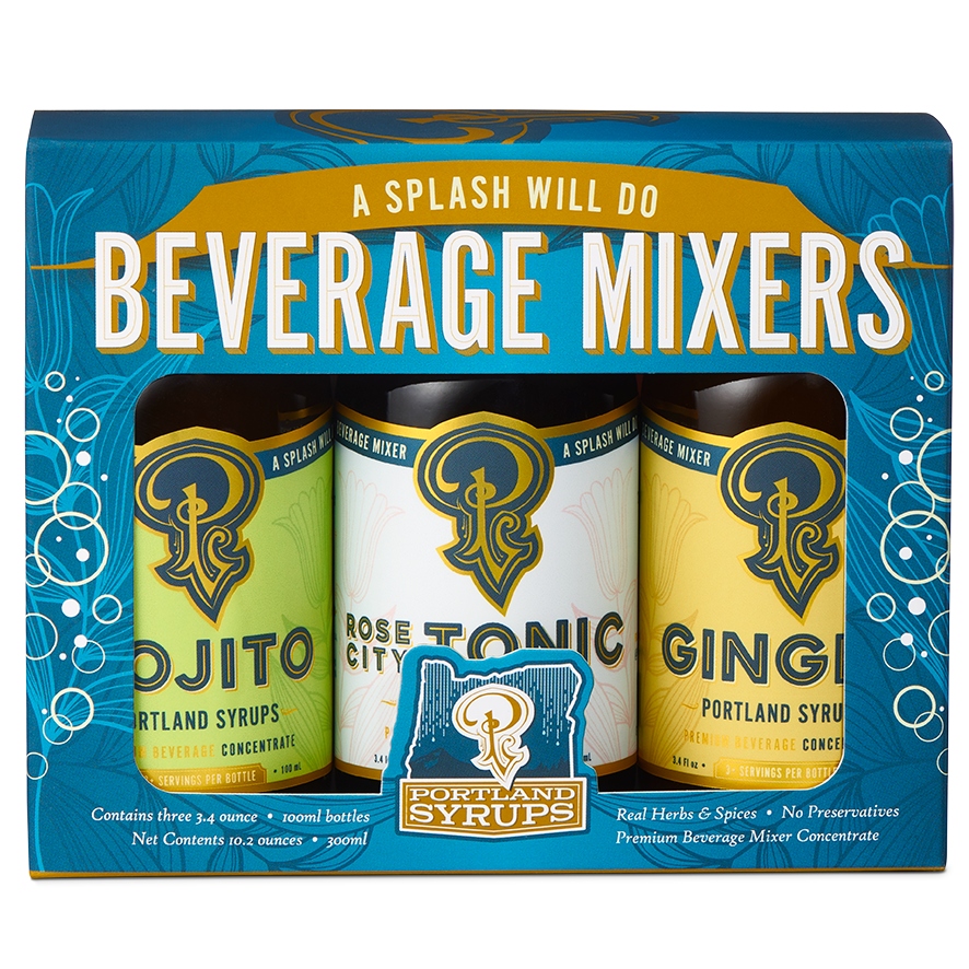 Gift Set - Blue Classic Cocktail Drink Mixers