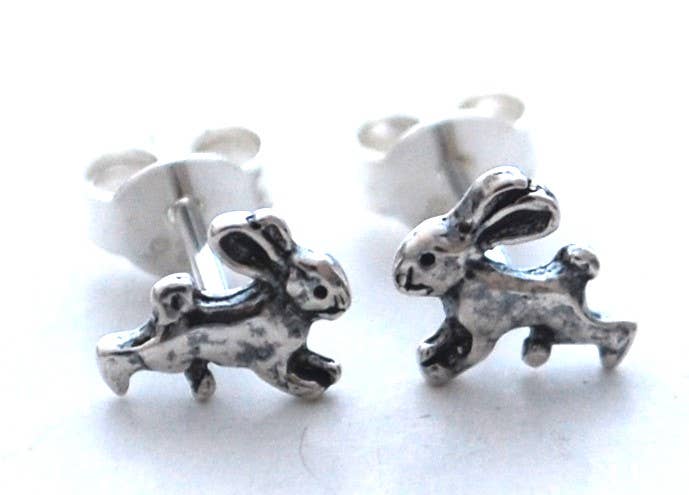 Rabbit Earrings - sterling silver Natural History