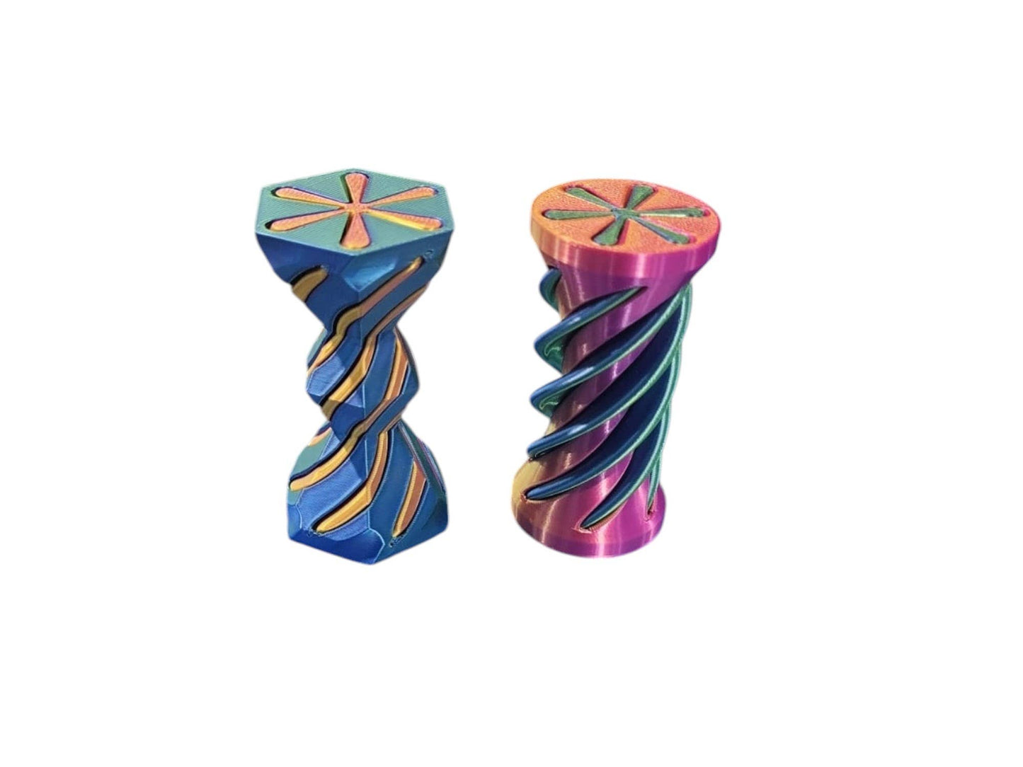 3D-Printed 3" Impossible Fidget Spiral - Assorted