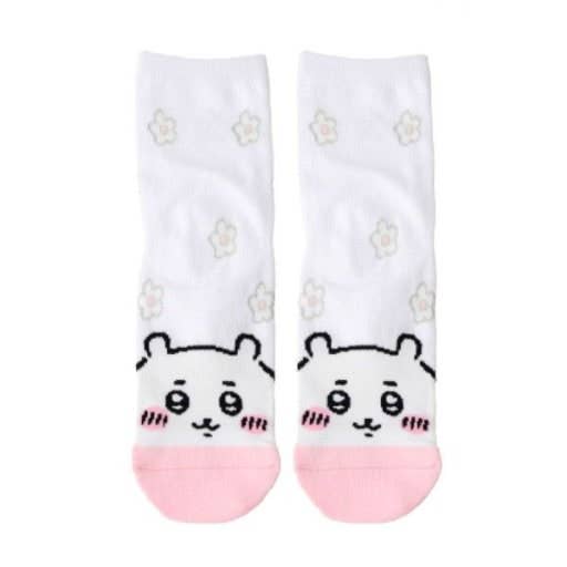 Chiikawa Flower Mid-Crew Soft Cotton Socks