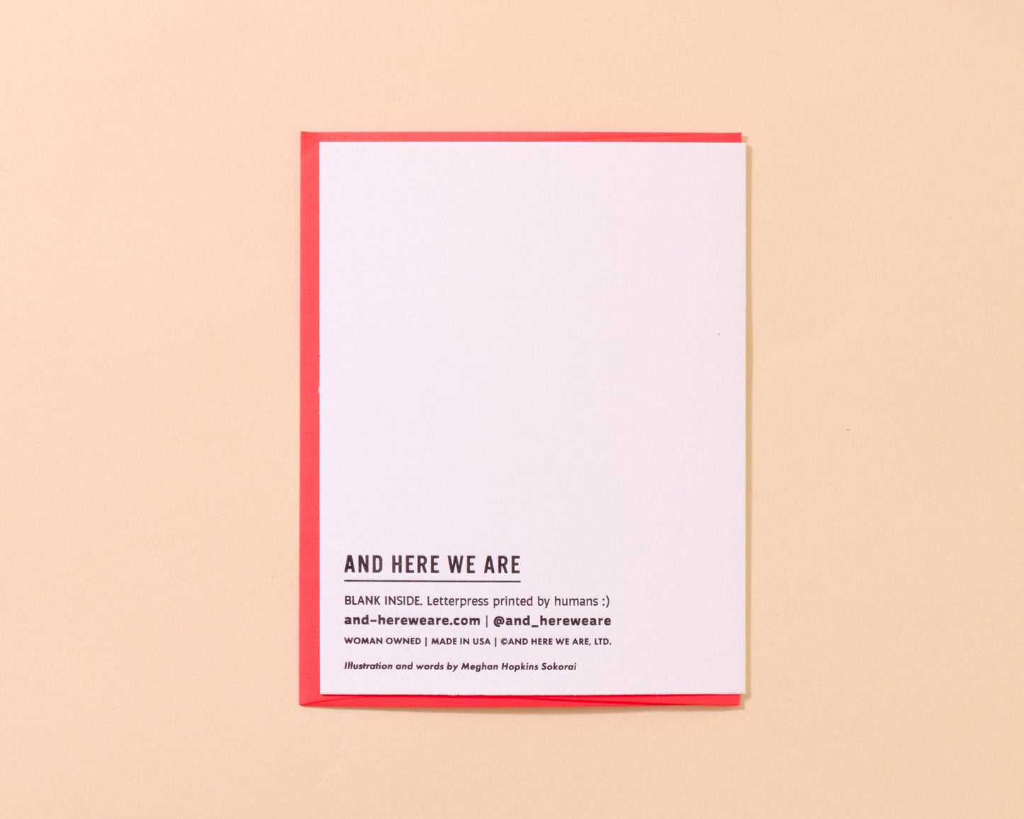 Sweet Letterpress Wedding Greeting Card - To Have & To Hold