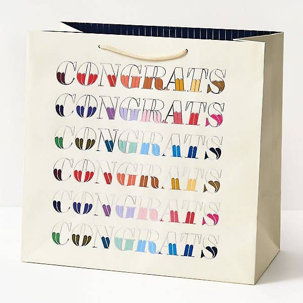 Colorful Congrats Gift Bag