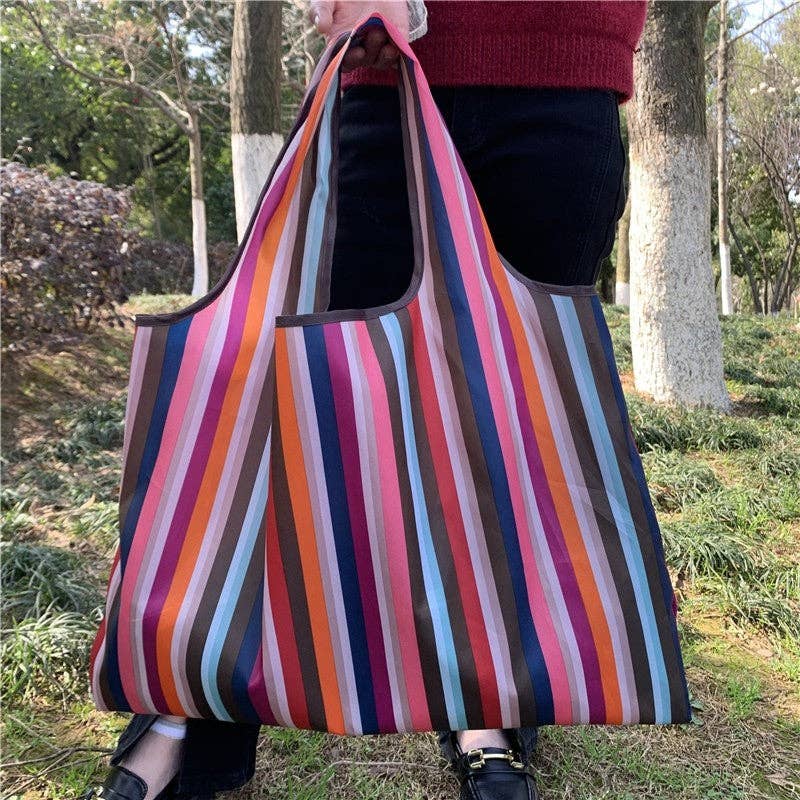 Large Capacity Single Shoulder Printed Foldable Cloth Bag