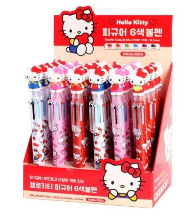 Sanrio Characters 6 Color Ball Point Pencil- 0.7mm