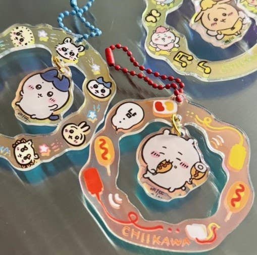 Chiikawa Twinkle Hologram Random key Ring Blind Box