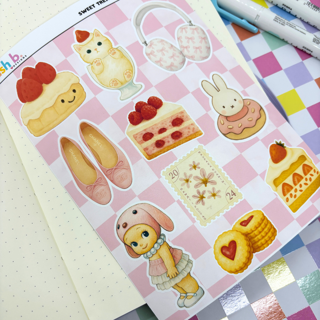 Sweet Treat| Journal| Sticker Sheet