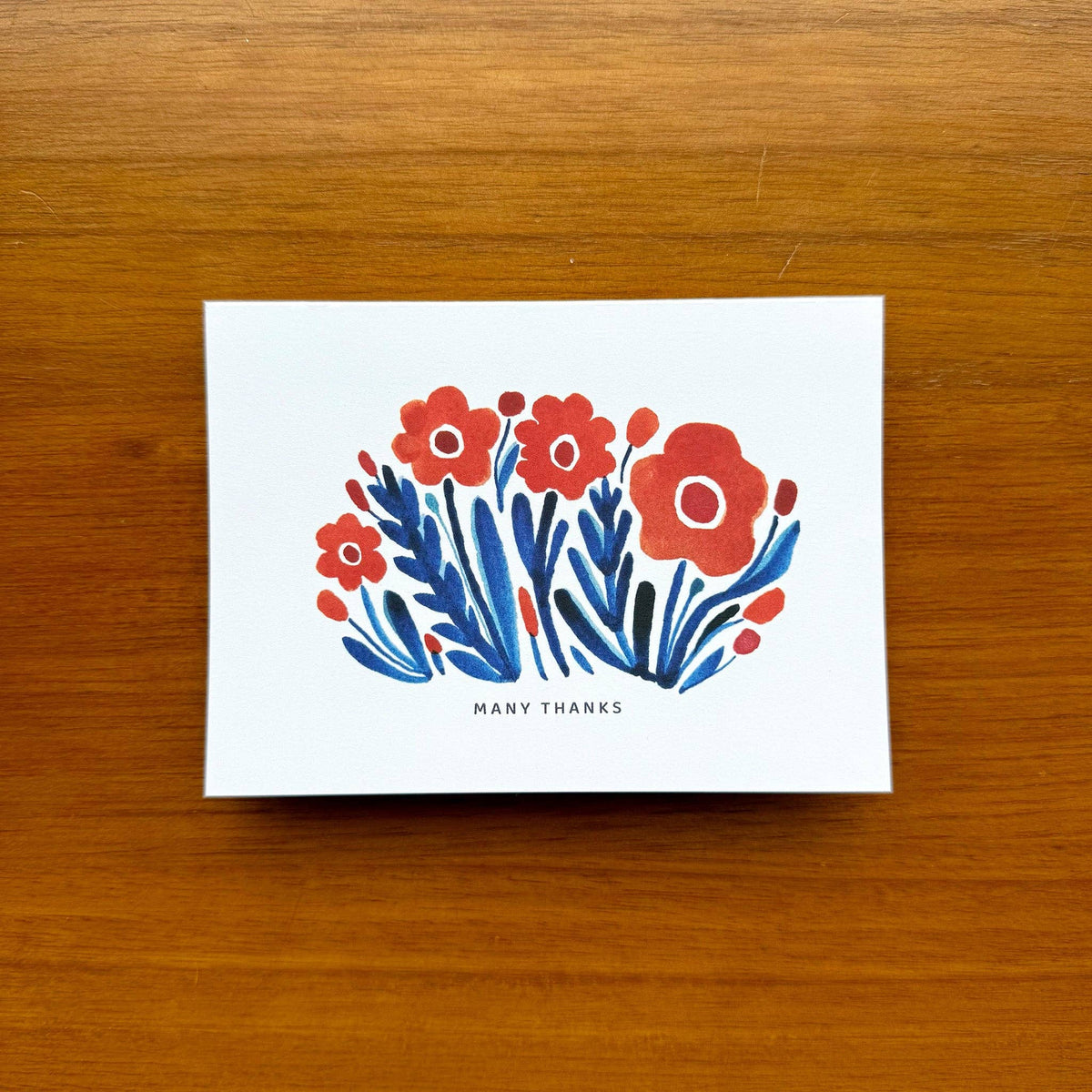 Orange Flowers / Boxed Thank You Note Cards