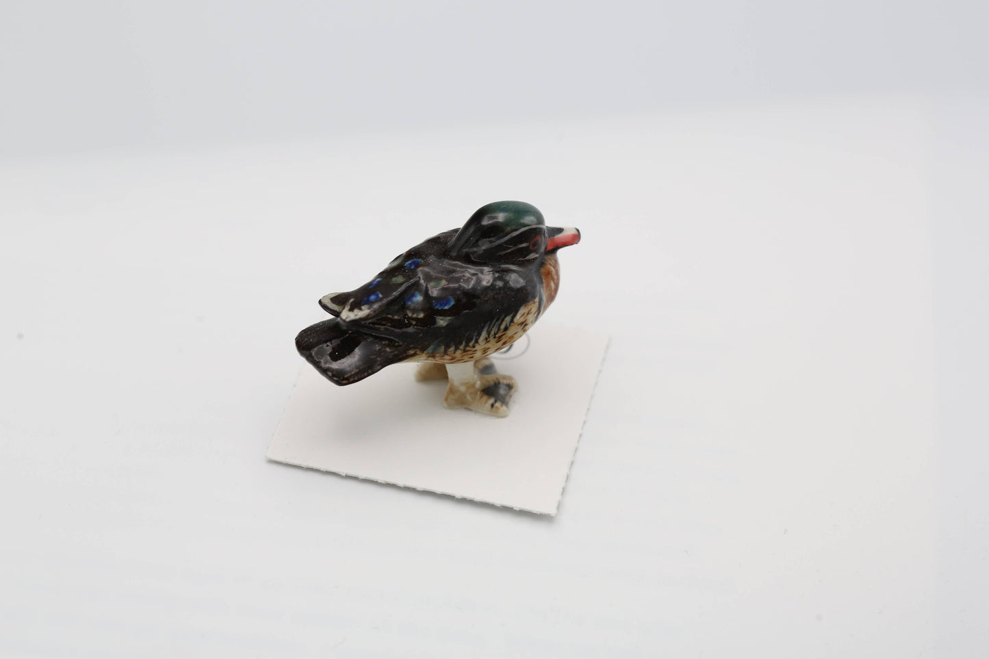 Bob wood Duck Porcelain Miniature