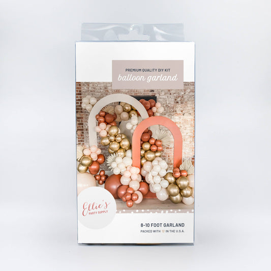 Premium Burnt Orange Balloon Arch Kit - Boho Balloon Garland