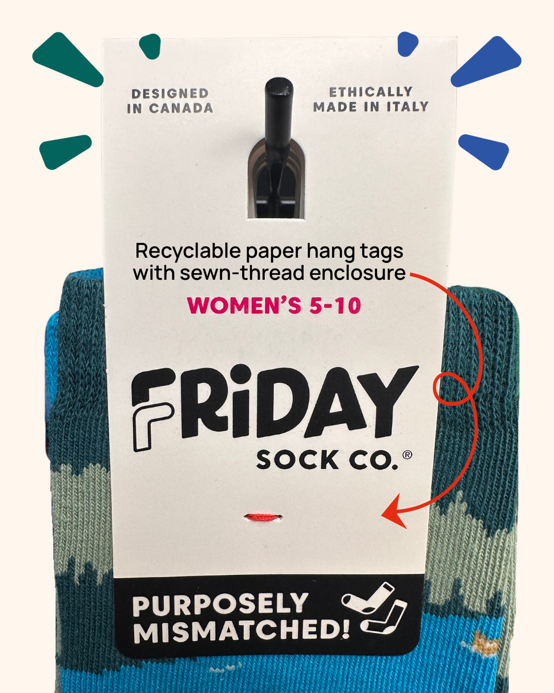 Women's Canada Icons Mismatched Crew Socks