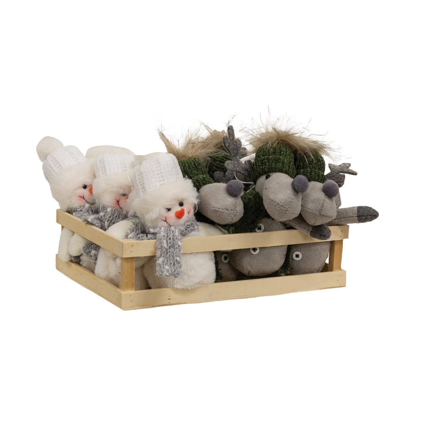Snowman and Reindeer Ornament