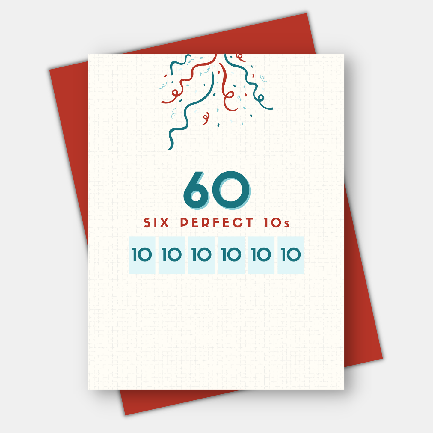 Perfect 10s for 50th, 60th, 70th, 80th, 90th, 100th birthday