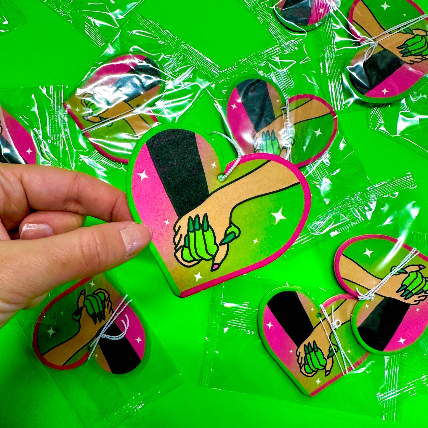 Pink Goes Good With Green Witch Air Freshener