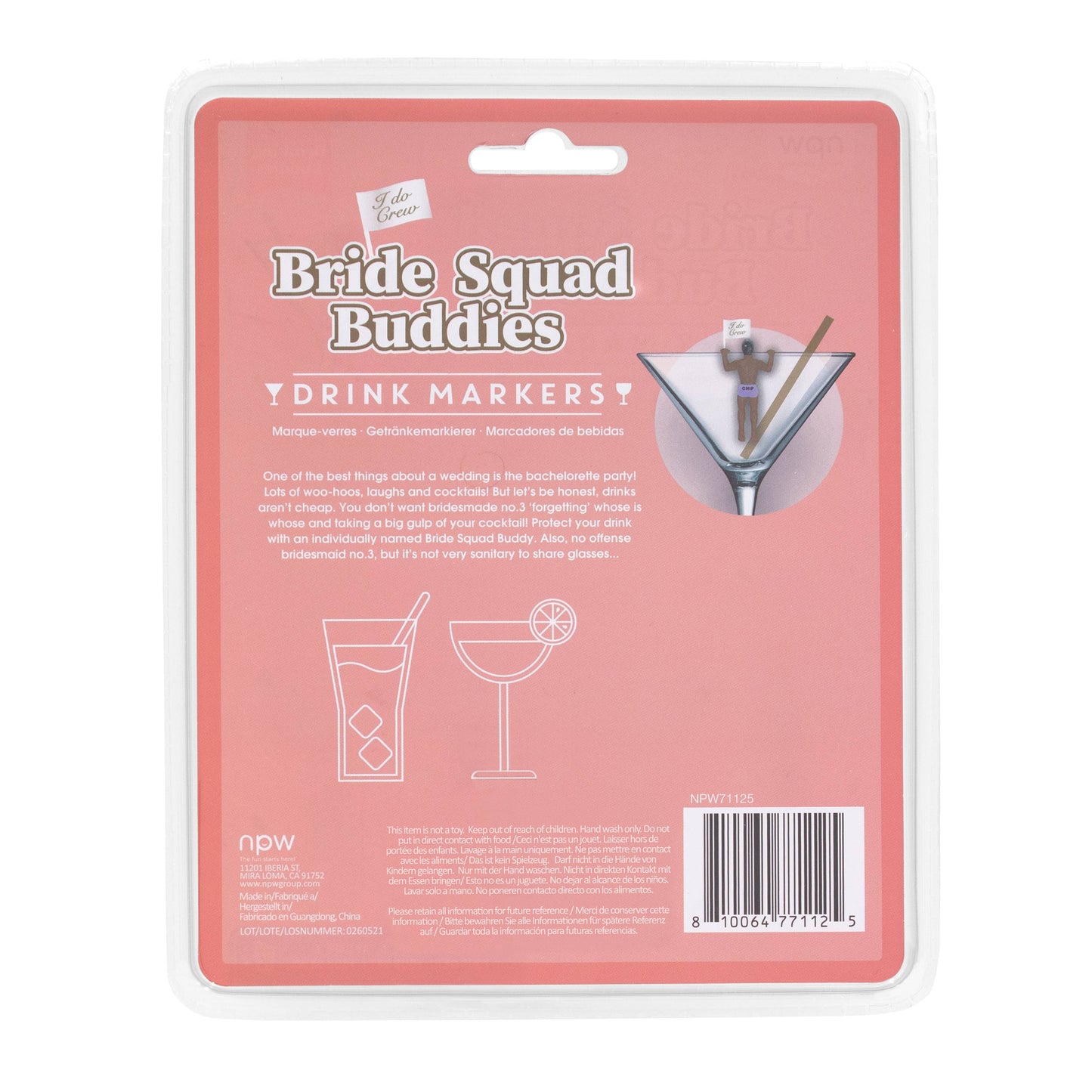 I Do Crew Drink Markers-4 Pack