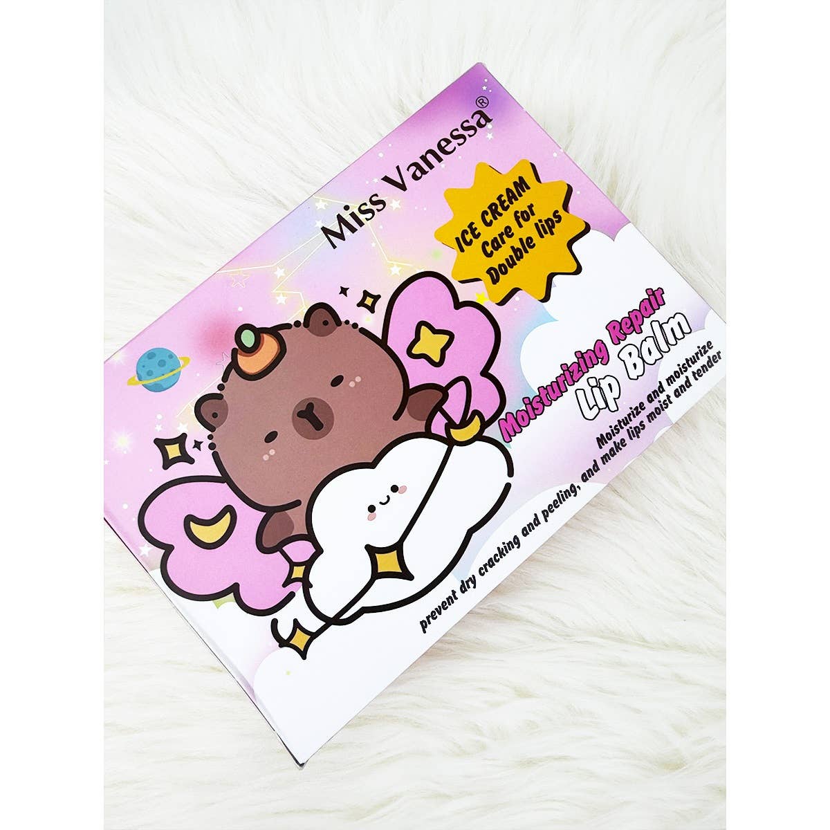 Ice Cream Care Capybara Lip Balm